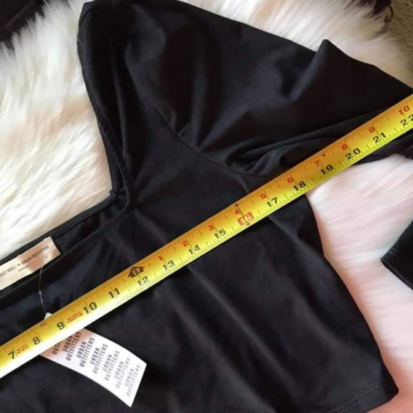 Urban Outfitters Sadie Suede Crop Top Size L - Picture 5 of 6